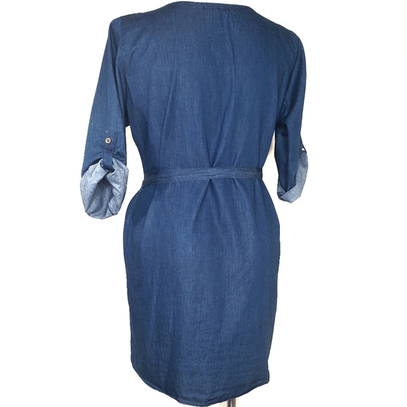 Chic Connection Chambray Dress Size Extra Large - Picture 7 of 11